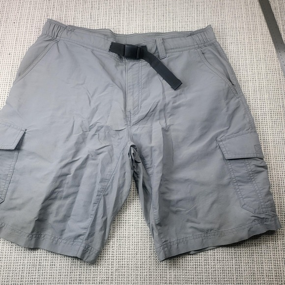 Eddie Bauer Other - Eddie Bauer Shorts Mens Large Gray Cargo Nylon Belted 11 Inseam Outdoor